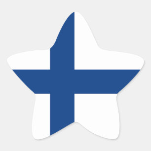 Adesivo Estrela Finlandia/bandeira (civil) finlandesa/Finn