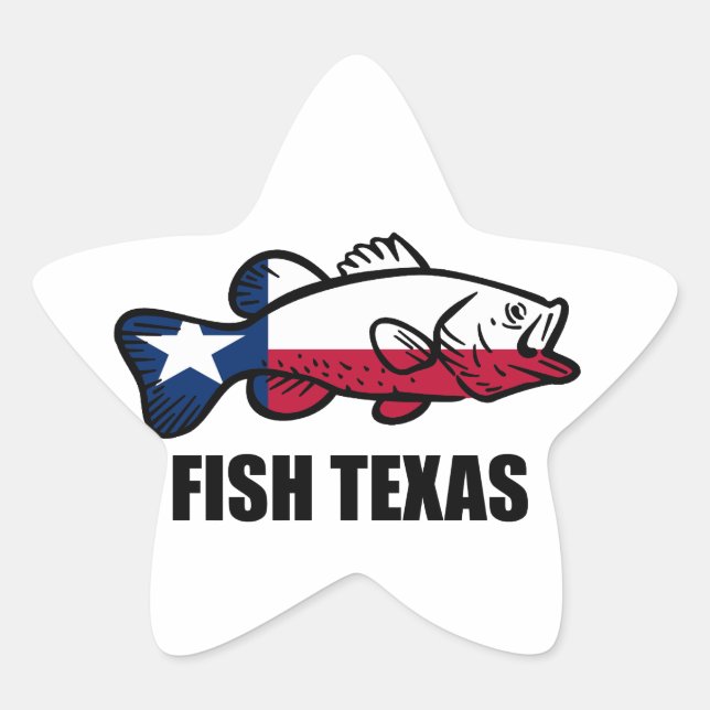 Adesivo Estrela Fish Texas (Frente)