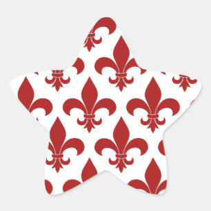 Adesivo Estrela Fleur de lis Pattern Classic