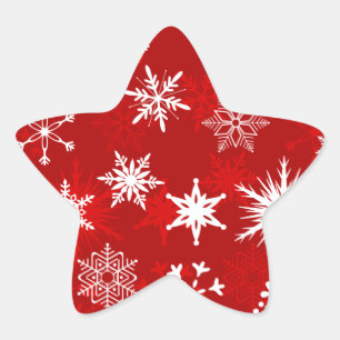 Adesivo Estrela Flocos de neve festivos do Natal