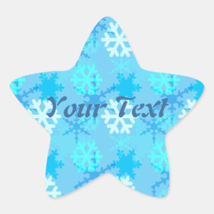 Adesivo Estrela Flurry Snowflake Personalizável