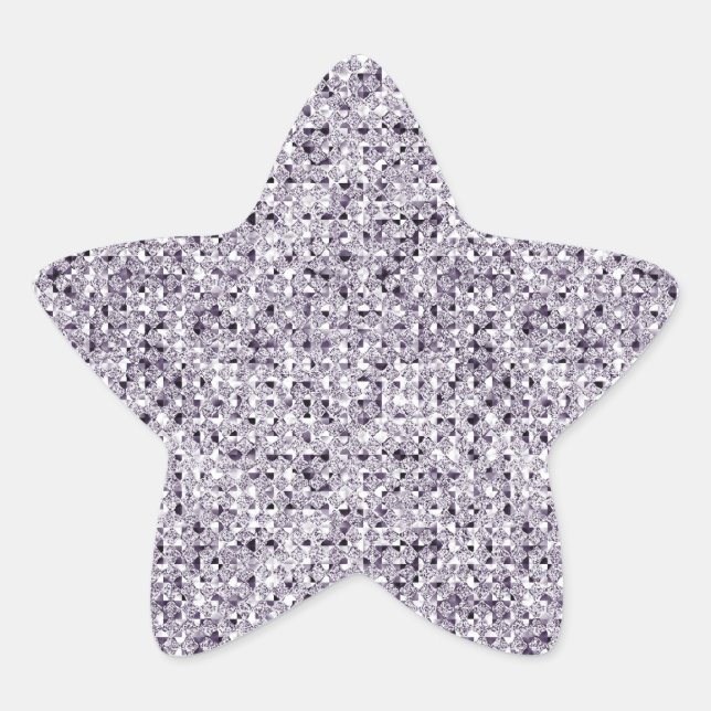 Adesivo Estrela Folhas de Autocolante de Efeito de Prata (Frente)