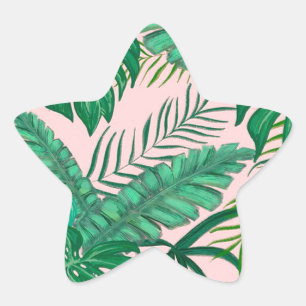 Adesivo Estrela Folhas tropicais