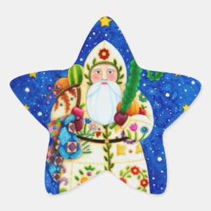 ADESIVO ESTRELA FOLKART BALTIMORE QUILADO PAI NATAL PRIMITIVO