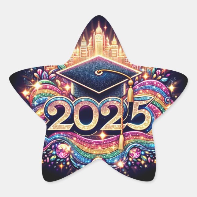 Adesivo Estrela Formando do rico 2025 (Frente)