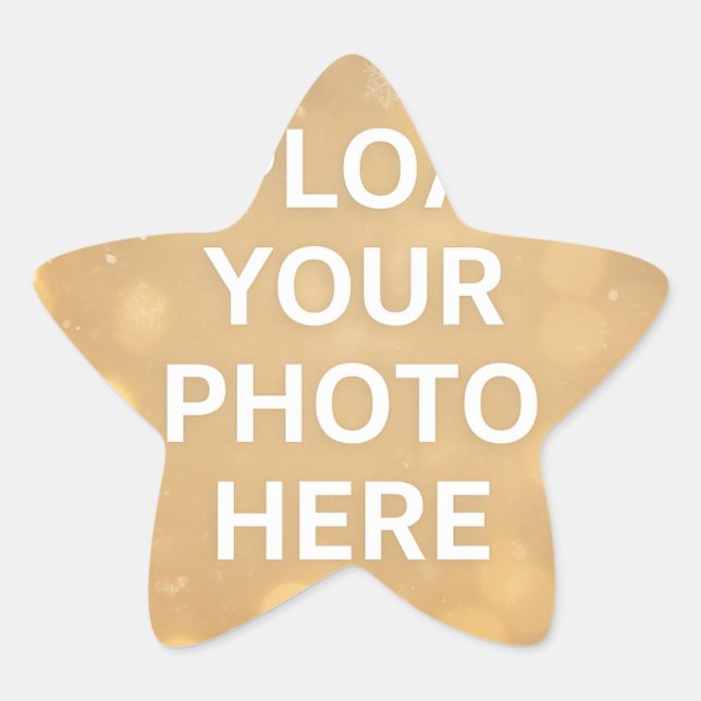 Adesivo Estrela Foto Personalizada (Frente)