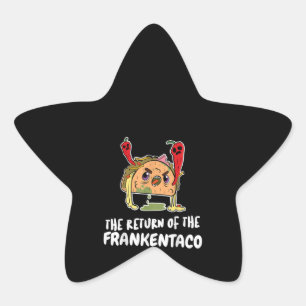 Adesivo Estrela Frankenstein Taco Funny Costume Tee Halloween Gift