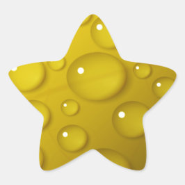 Adesivo Estrela Fundo de Água Amarelo