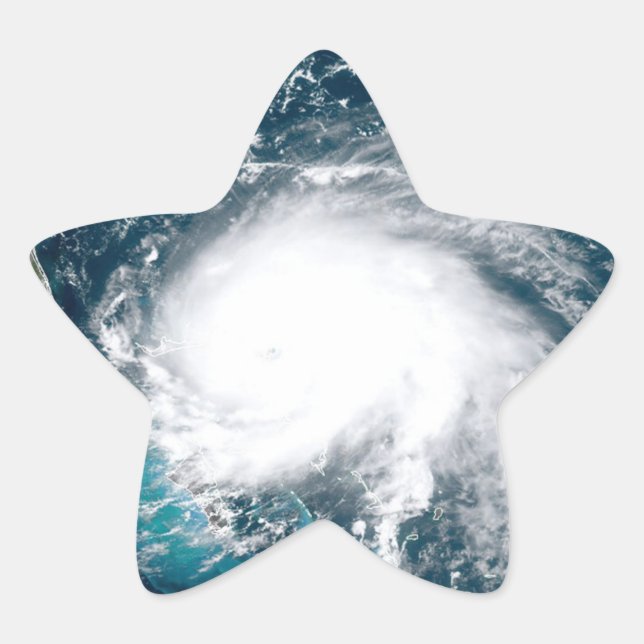 Adesivo Estrela Furacão na costa da Flórida (Frente)