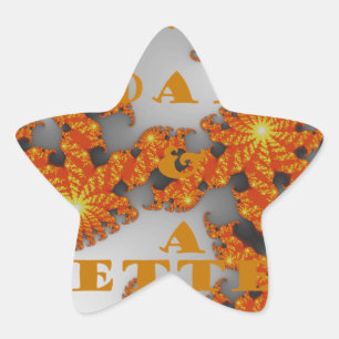 Adesivo Estrela Galáctico Celestial tem um belo dia e uma noite me