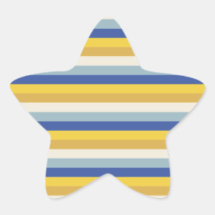 Adesivo Estrela Gamas de ouro amarelo-azul moderno Hanukkah