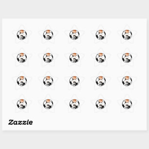 Adesivo Estrela Garota 3 e Ball Black and White