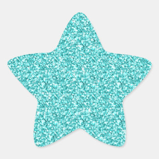 Adesivo Estrela Garota, Azul-Azul-Azul Diversão Impresso