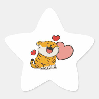 Adesivo Estrela Gatos com amor