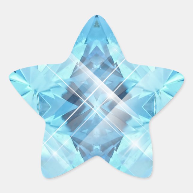 Adesivo Estrela Gema Azul (Frente)