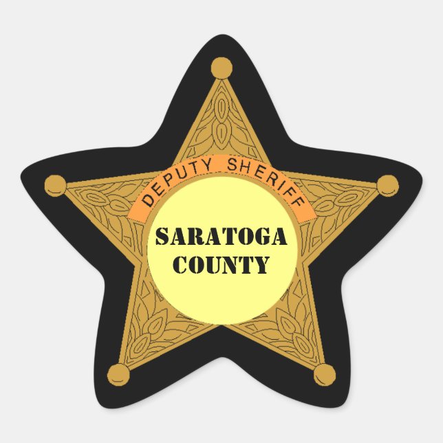 Adesivo Estrela GÊNEROS BEM Xerife Crachá Xerife (Frente)