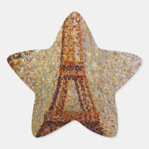 Adesivo Estrela Georges Seurat: A Torre Eiffel (1889)