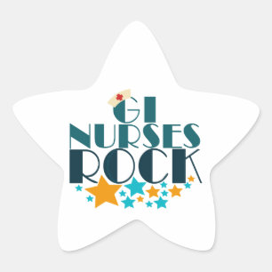 Adesivo Estrela GI Nurses Rock