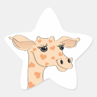 Adesivo Estrela Giraffe Star Sticker