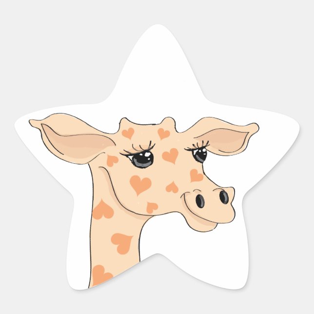 Adesivo Estrela Giraffe Star Sticker (Frente)