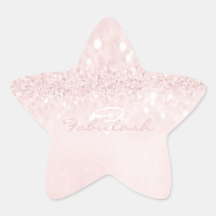 Adesivo Estrela Girly Monograma Sparkly Glitter Star Sparkl 16