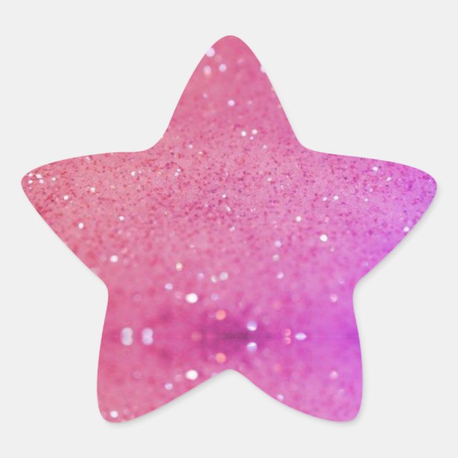 Adesivo Estrela Glitter (Frente)