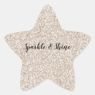 Adesivo Estrela Glitz de Creme de Esmagamento Sparkle      