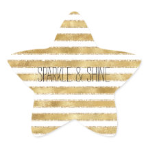 Glitzy Dourado Glama Branco Glitter Strips
