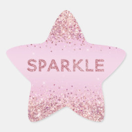 Adesivo Estrela Glitzy Rosa Glitzy Sparkle