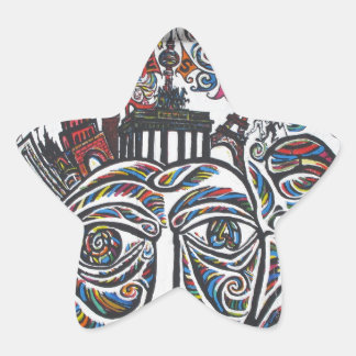 Adesivo Estrela Grafite do Muro de Berlim Oriental