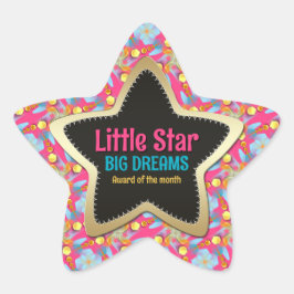 Adesivo Estrela Grandes Sonhos do Month Star Sticker