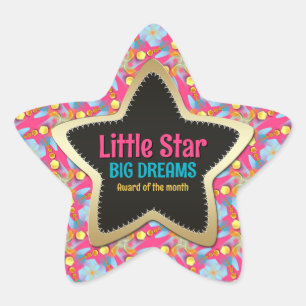Adesivo Estrela Grandes Sonhos do Month Star Sticker