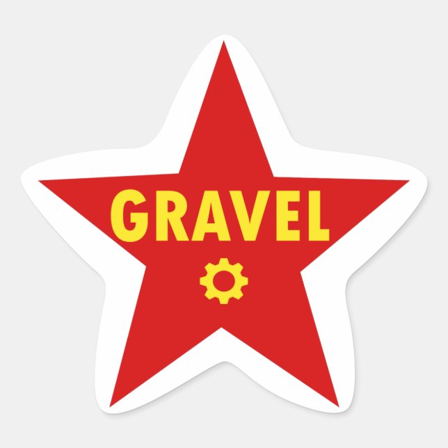 Adesivo Estrela Gravel Cycling Star (Frente)