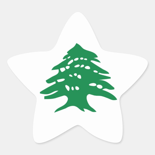 Adesivo Estrela Green Lebanon Cedar Tree (Frente)