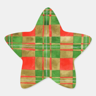 Adesivo Estrela GREGOR MAC TARTAN Star Stickers