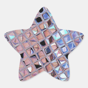 Adesivo Estrela Groovy Disco Mirror Ball para Dance Party