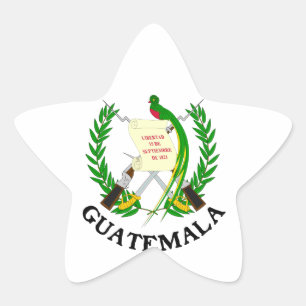 Adesivo Estrela GUATEMALA - emblema/pavilhão/casaco de armas/símbo
