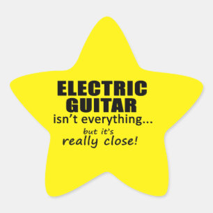 Adesivo Estrela Guitarra Elétrica não é tudo o que é o Star Sticke
