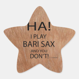 Adesivo Estrela Ha Bari Sax Star Sticker