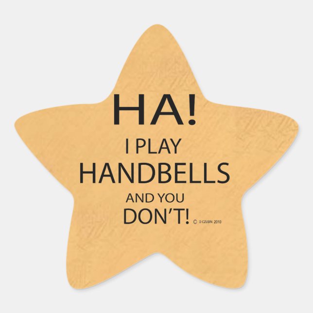 Adesivo Estrela Ha Handbells Star Sticker (Frente)
