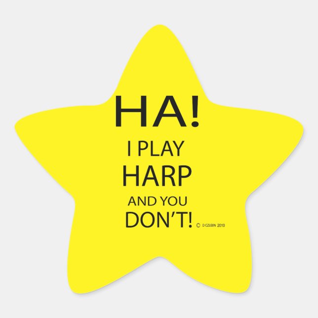 Adesivo Estrela Ha Harp Star Sticker (Frente)