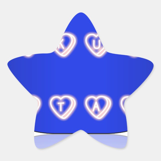 Adesivo Estrela Hakuna Matata Art Impressão (Frente)