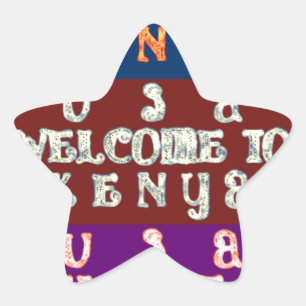 Adesivo Estrela Hakuna Matata Bem-vindo ao Kenya.png