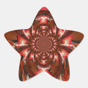 Adesivo Estrela Hakuna Matata Halloween Mask Kaleidoscope Abstrato
