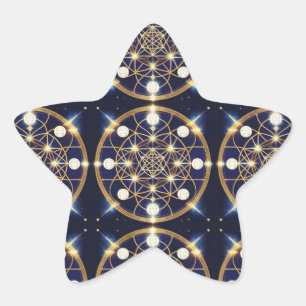 Adesivo Estrela Harmonia Celestial – A Luz Dentro da Grade