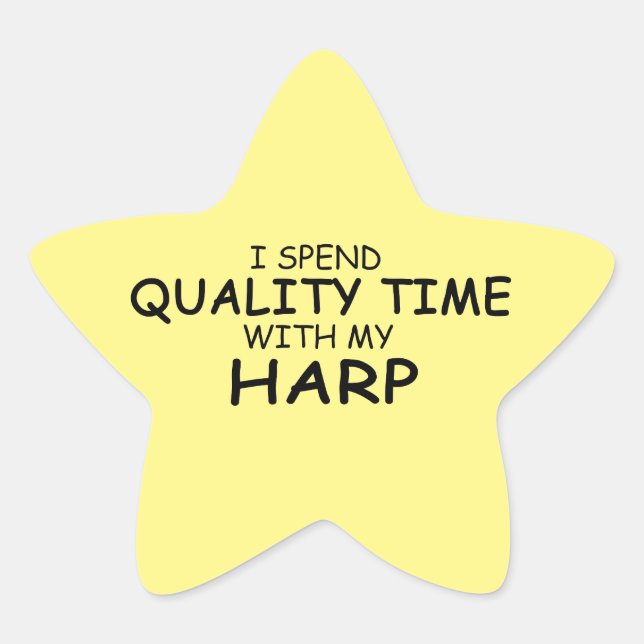 Adesivo Estrela Harp Star Sticker de Qualidade (Frente)