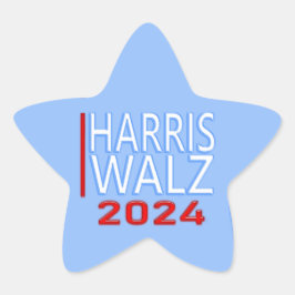 Adesivo Estrela Harris Walz 2024 - Autoestrada Presidencial