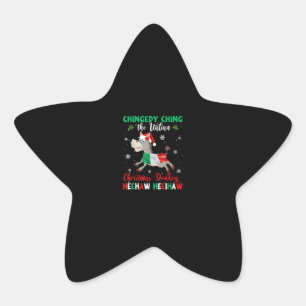 Adesivo Estrela HEEHAW O Donkey Natal Presentes De Donkey Lovers