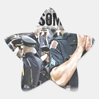 Adesivo Estrela heróis funerários da polícia