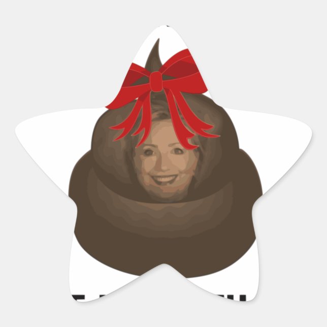 Adesivo Estrela Hillary Poop (Frente)